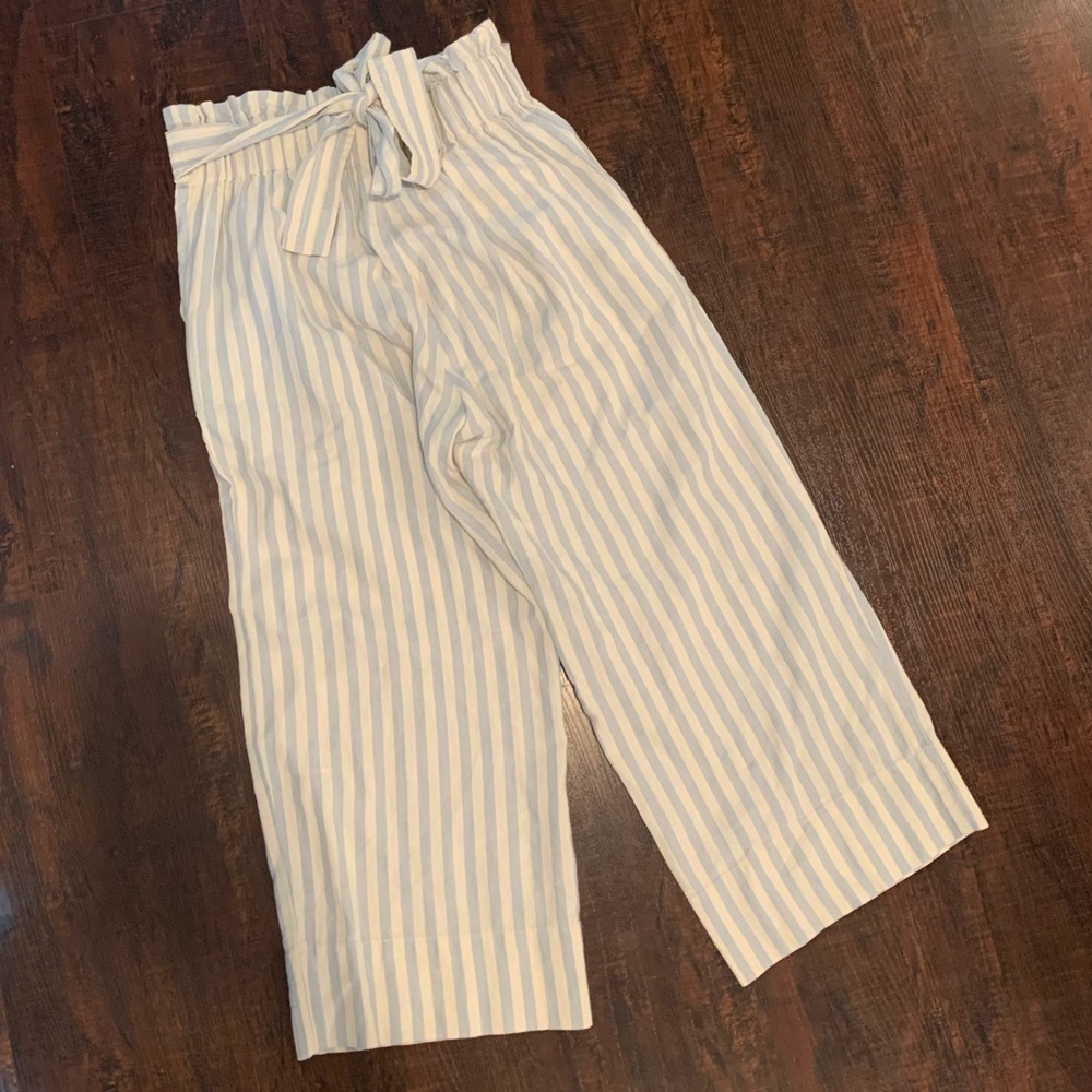 ❗️last chance❗️Madewell Huston tie waist crop paper bag pants - Picture 3 of 3